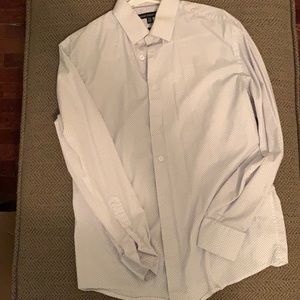 Men’s Report Collection Dotted Dress Shirt (M)